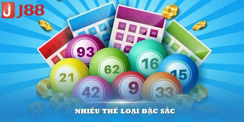 Vô vàn thể loại đặc sắc mà bạn có thể tìm thấy ở xổ số J88.